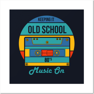 Retro Old School Music Posters and Art